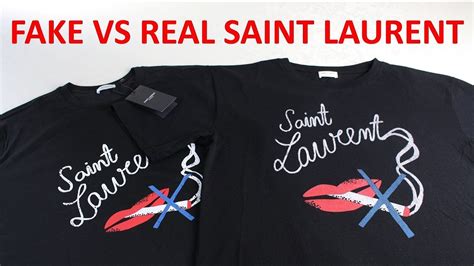 fake ysl vintage t shirt|HOW TO SPOT Real vs Fake Saint Laurent Guide .